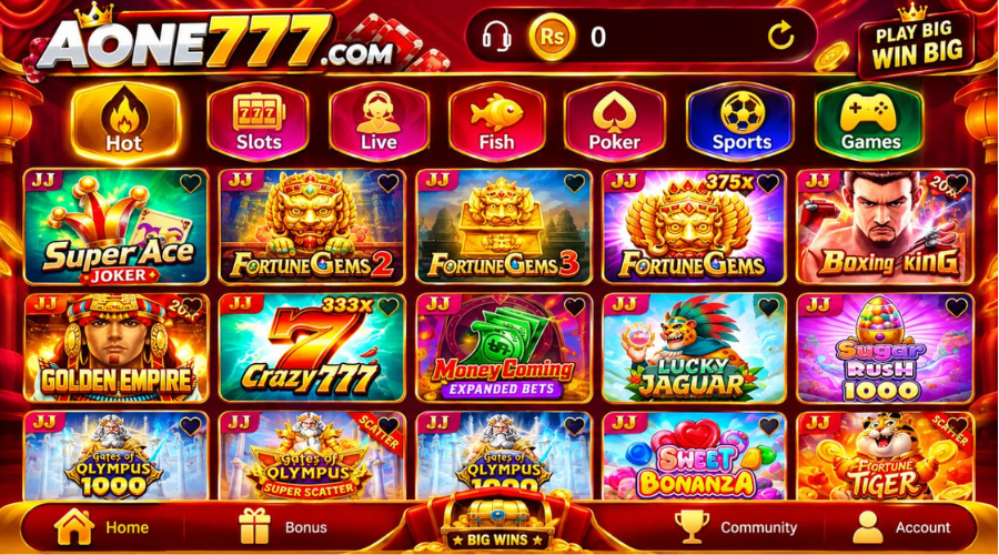 Exploring the Available Games IN AONE Game